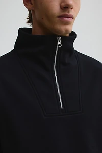 Regular Fit Half-Zip Sweatshirt