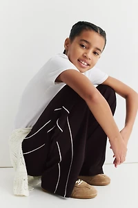 Pantalon de survêtement à jambes larges en scuba