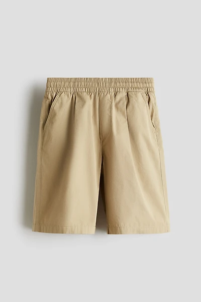 Short en popeline de coton