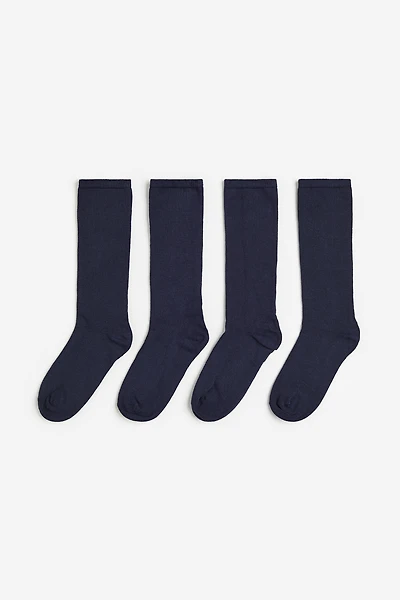 4-Pack Knee Socks
