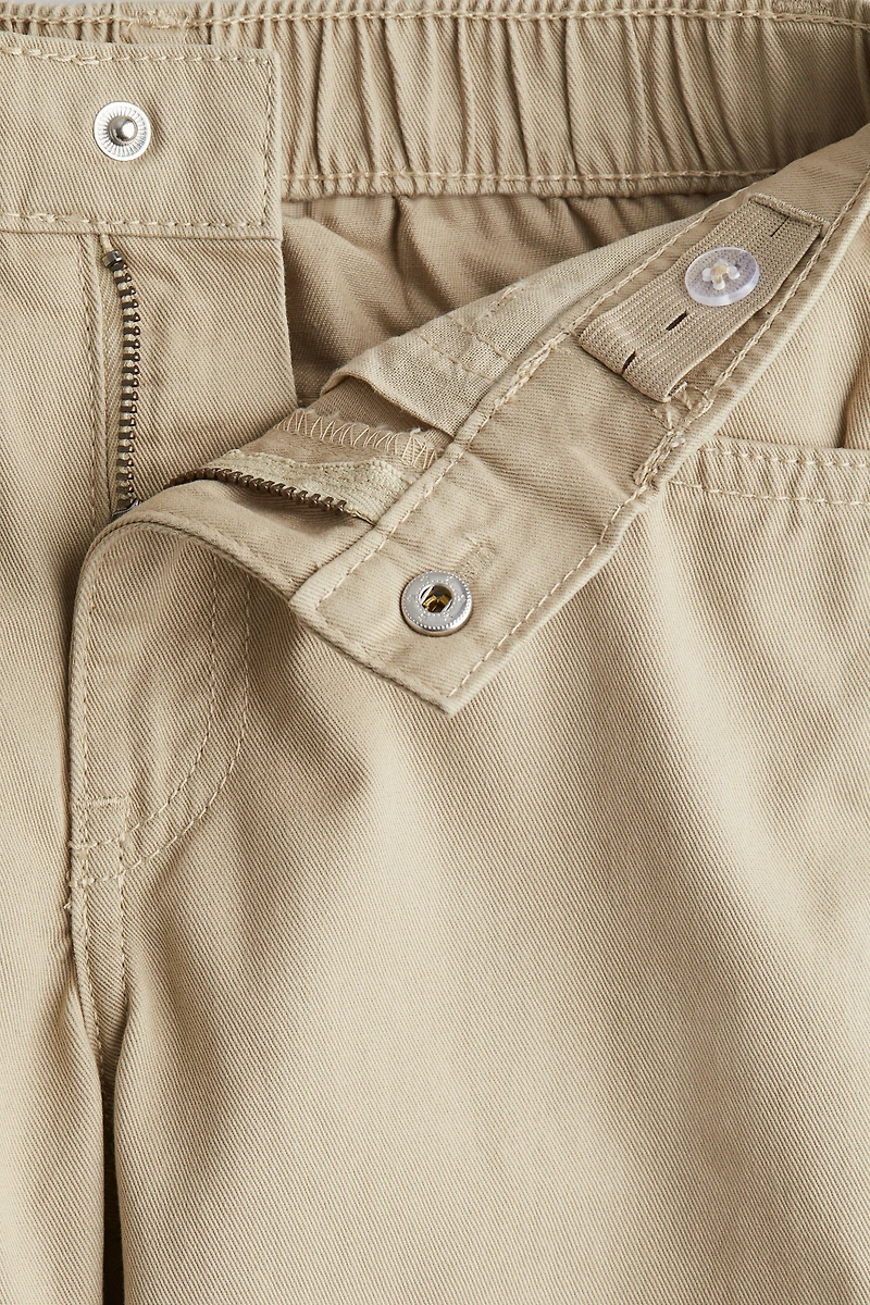 Pantalon ample en sergé