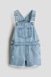 Denim Overall Shorts