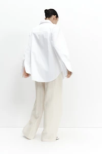 MAMA Lace-Look Jersey Pants