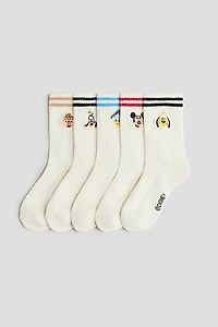 5-pack Intarsia-motif Socks