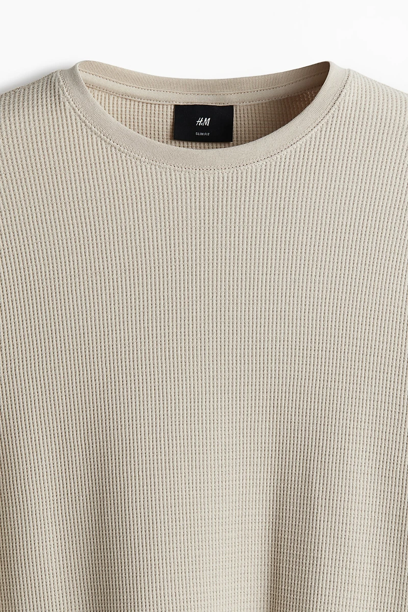 T-shirt Coupe Amincie en jersey gaufré