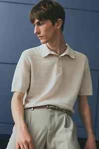 Regular Fit Fine-Knit Polo Shirt