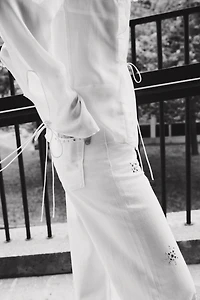 Studded Wide Ultra High Jeans