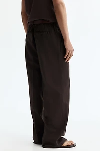 Pantalon ample en lin mélangé