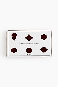 Lot de 6 décorations Noël en papier
