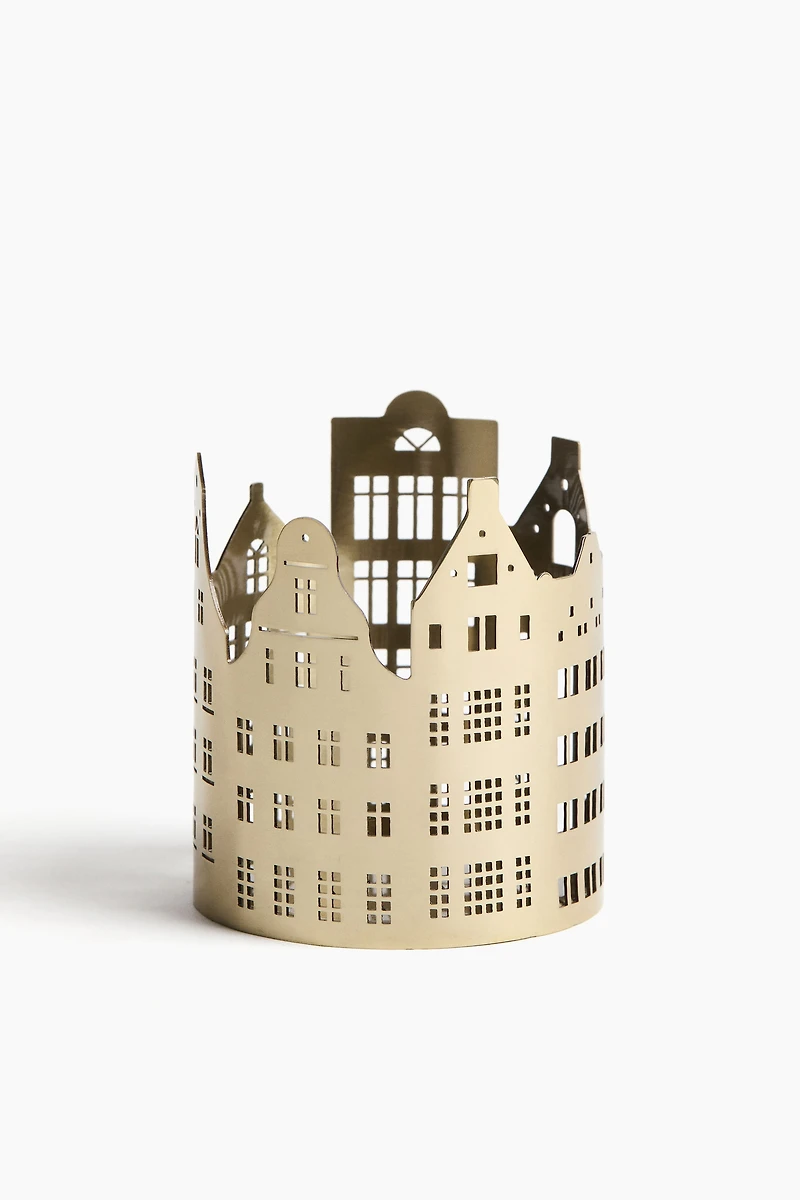 Small City Skyline Tea Light Holder