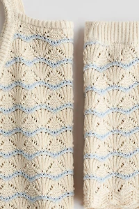 2-Piece Pointelle-Knit Cotton Set