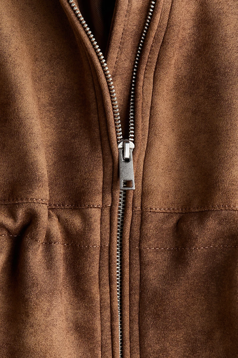 Oversized Drawstring-Waist Jacket