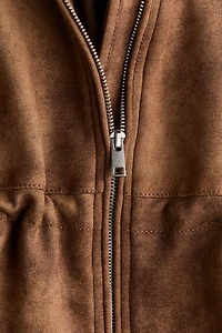 Oversized Drawstring-Waist Jacket