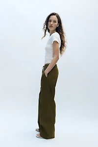 Cotton Drawstring Pants