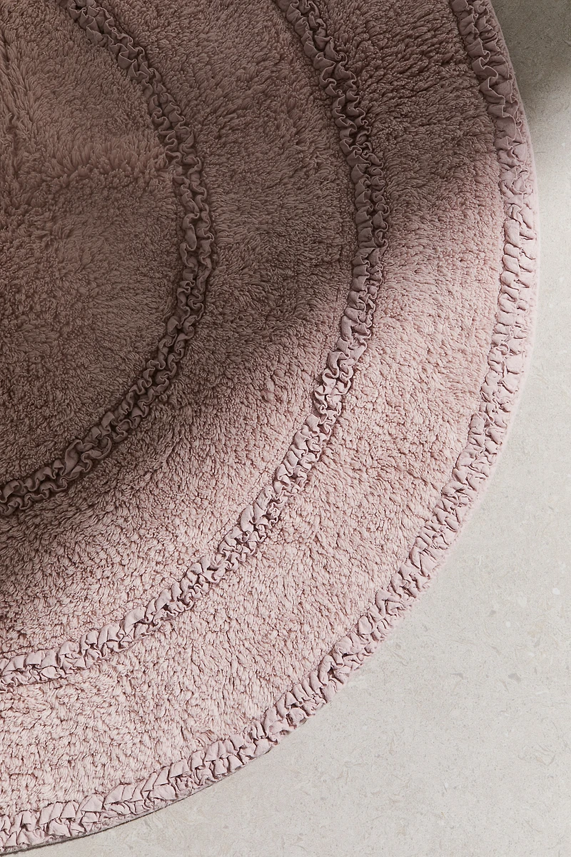 Round Cotton Bath Mat