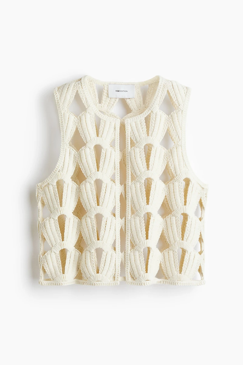 Crochet-Look Vest