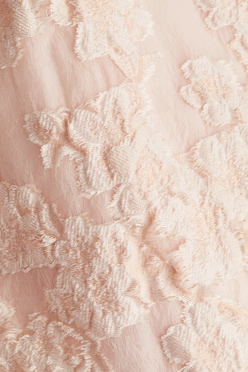 Long Jacquard-Weave Skirt