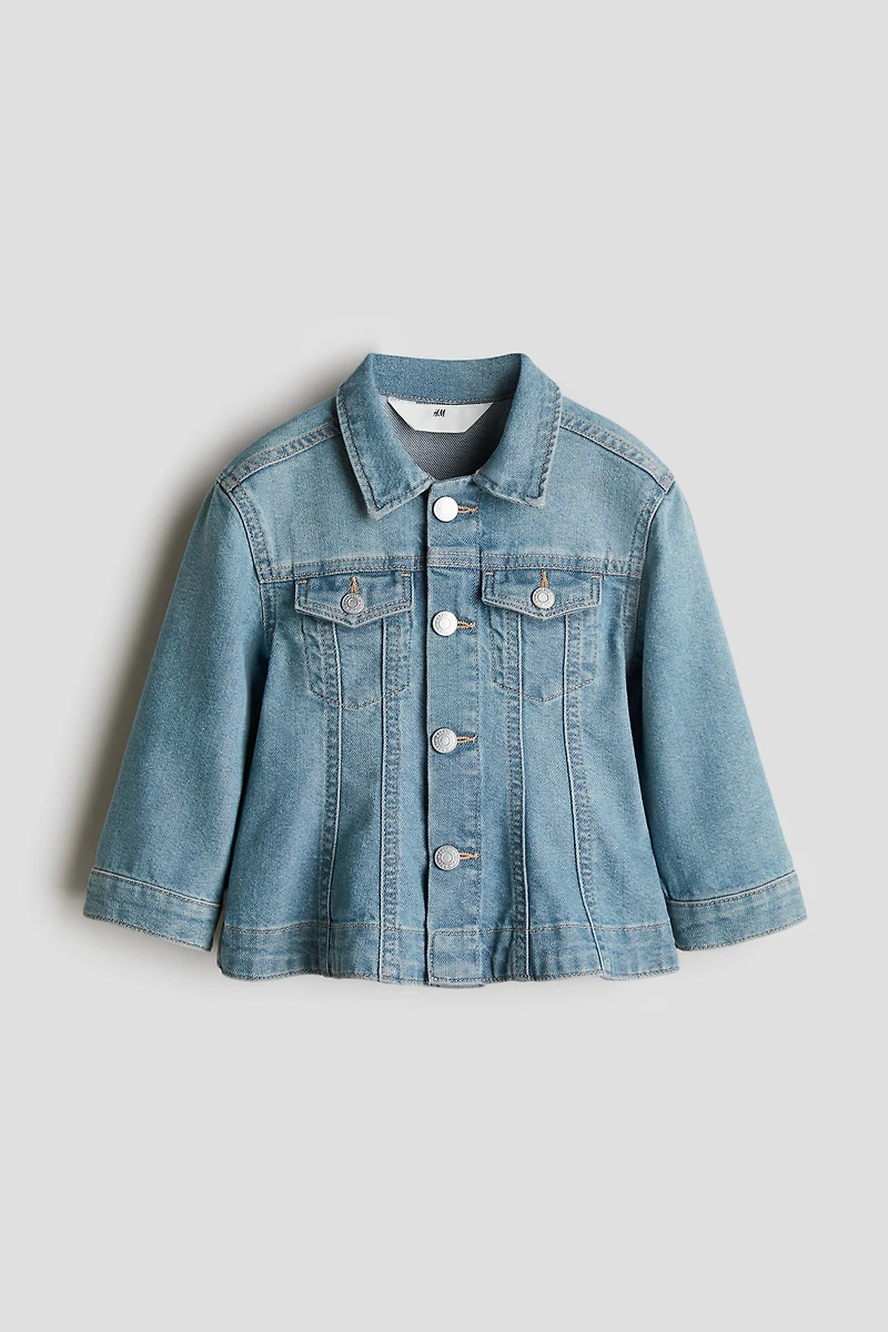 Veste évasée en denim