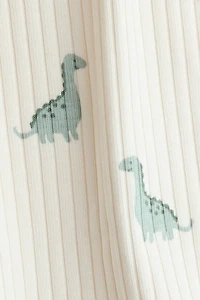 2-Pack Short Cotton Pajama Jumpsuits