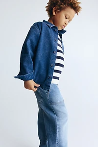 Jean ample à jambes fuselées