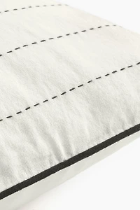 Linen-Blend Cushion Cover
