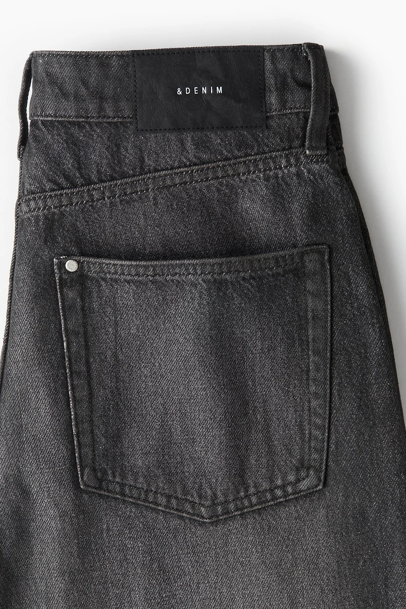 High Rise Barrel Leg Jeans