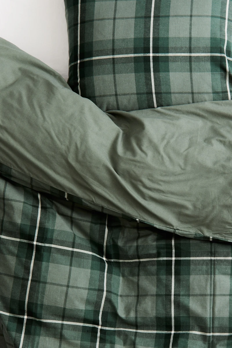 Twin Flannel Duvet Cover Set