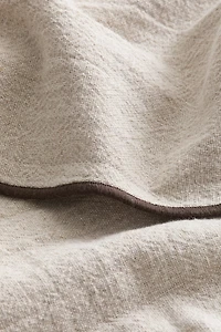 Housse de coussin en lin mélangé