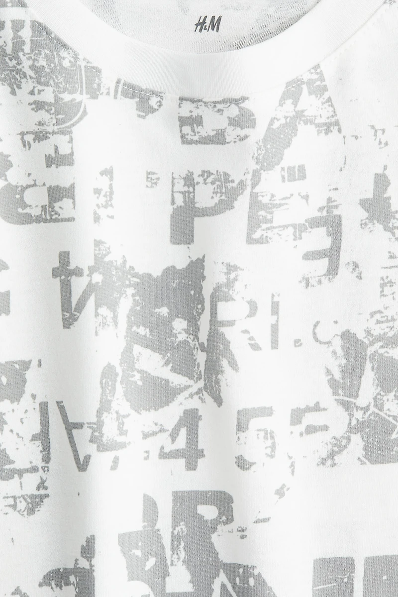 Printed cotton T-shirt
