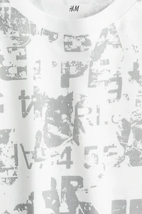 Printed cotton T-shirt