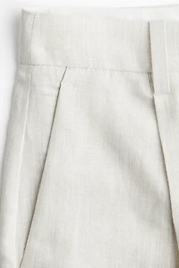 Linen-Blend Bermuda Shorts