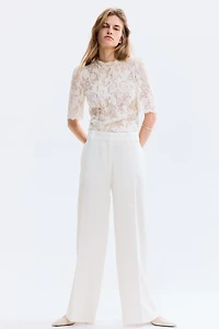 Wide-Leg Dress Pants