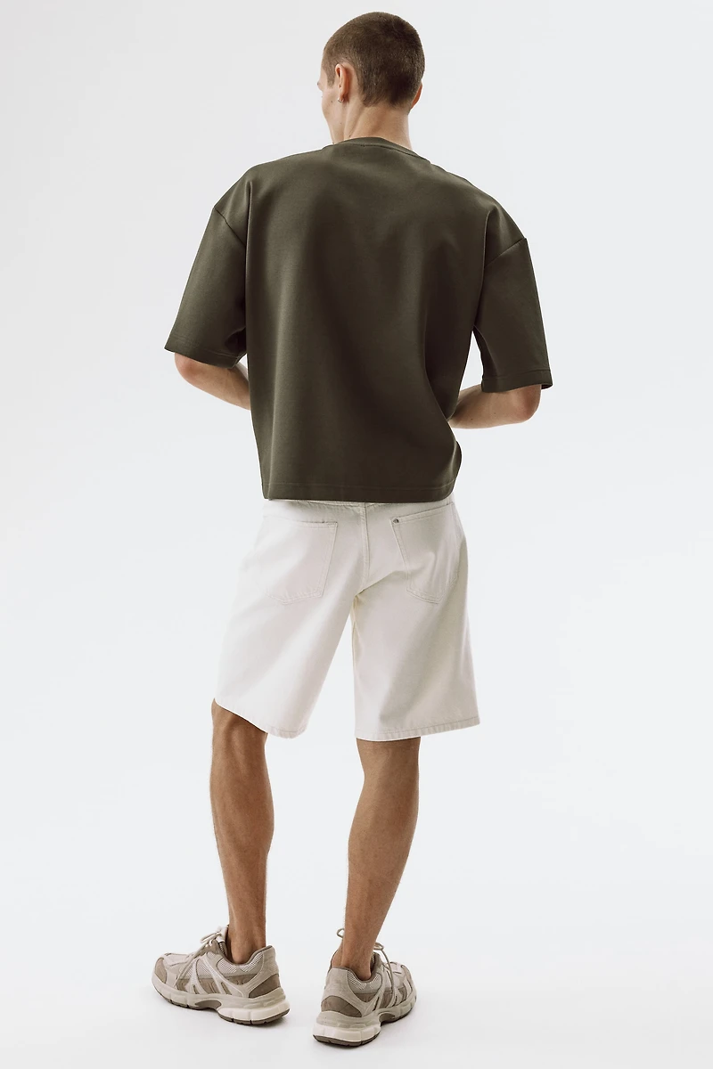 Oversized-Fit Scuba T-Shirt