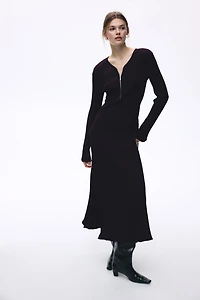 Robe en tricot côtelé