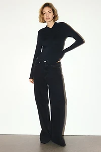 Maillot Tanga à effet drapé