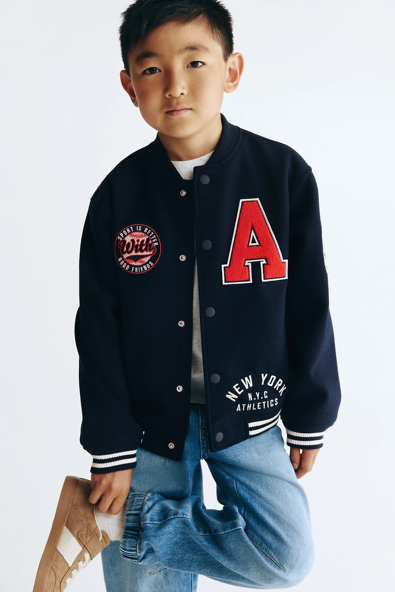 Blouson de baseball à motifs