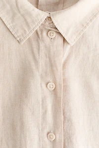 Linen-Blend Shirt