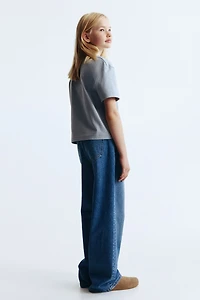 Jean à jambes larges