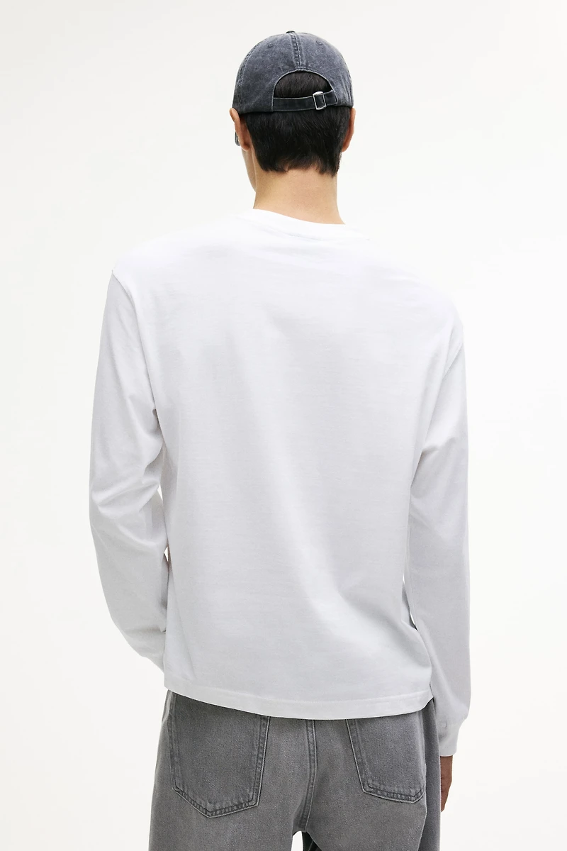 Loose-Fit Long-Sleeved Jersey Shirt