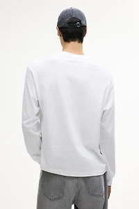 Loose-Fit Long-Sleeved Jersey Shirt