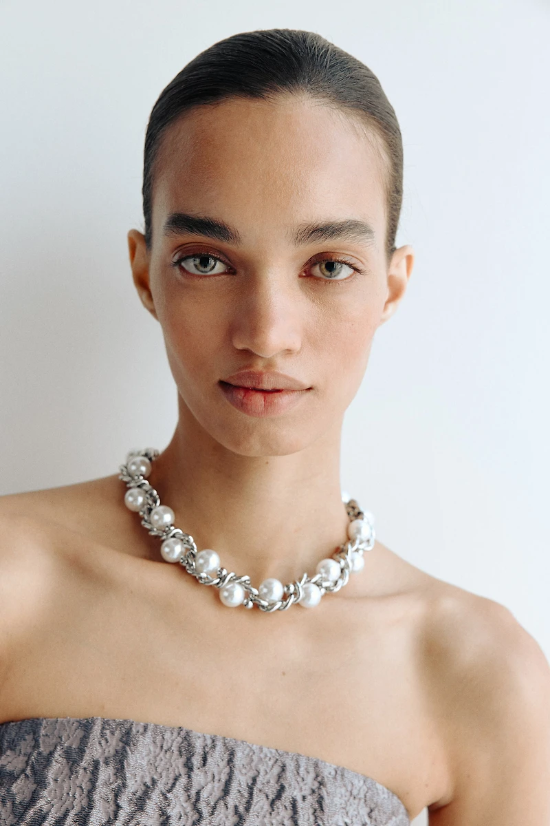 Jacquard-Weave Bandeau Dress