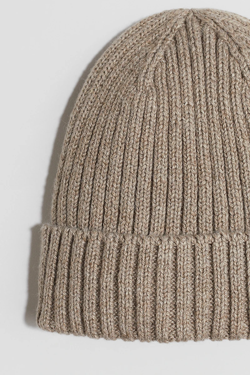 Rib-Knit Beanie
