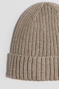 Rib-Knit Beanie