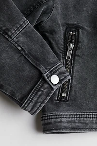 Veste en denim de style motard