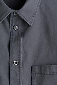 Relaxed-Fit Short-Sleeved Cotton Shirt