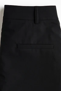 Straight Pants with Layered Skirt
