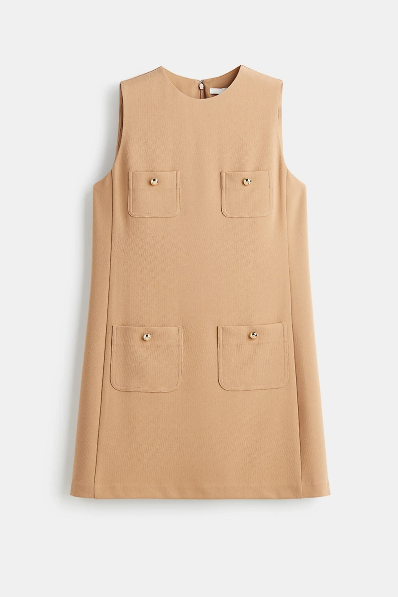 Pocket-Detail Shift Dress