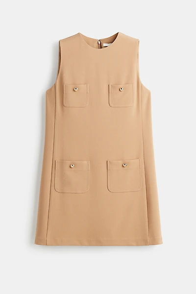 Robe droite avec poches