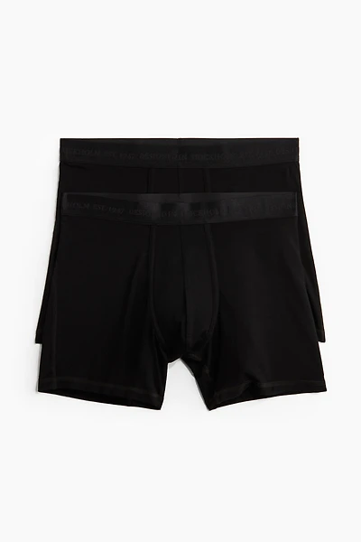 2-Pack Mid-Length Boxer Briefs with Lycra®