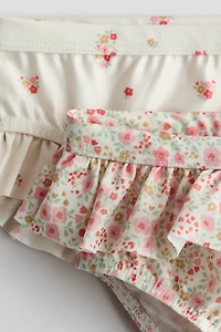 2-pack Ruffle-trimmed Swim Briefs